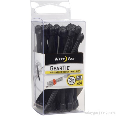 Nite Ize Gear Tie ProPack, 3, 24-Pack, Multiple Connectivity 553871033